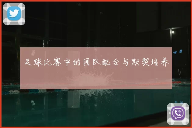 足球比赛中的团队配合与默契培养