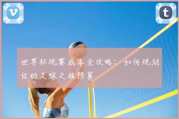 世界杯观赛成本全攻略:如何规划你的足球之旅预算