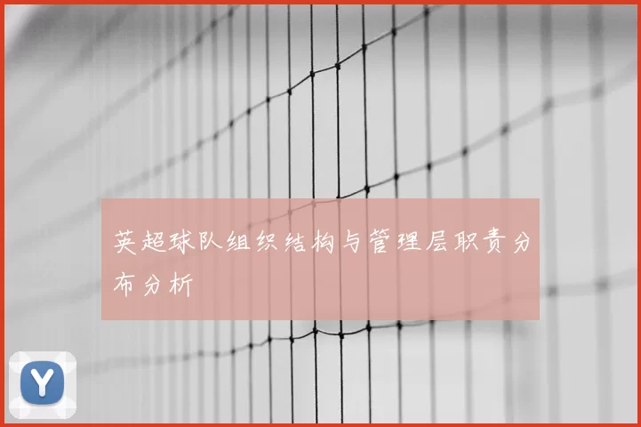 英超球队组织结构与管理层职责分布分析